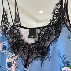 Lace trim camisol tank top